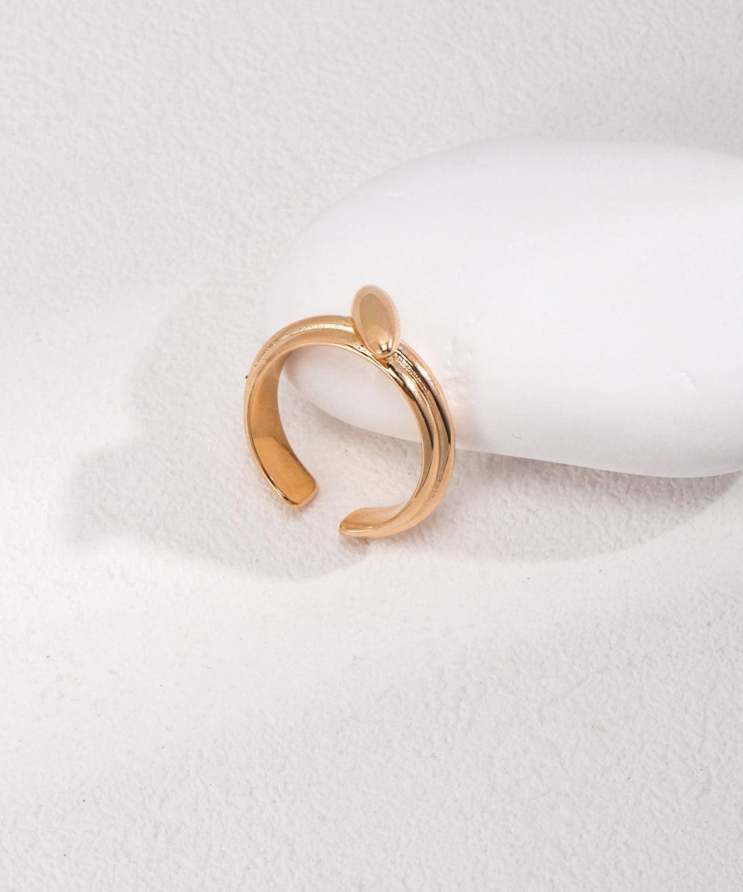 Simple Open Small Oval Ring Gembea - Gembea Jewelry