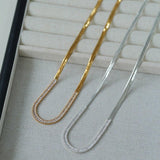 Simple Zircon Metal Chain Necklaces - Gembea Jewelry