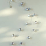 Single-layer Gray Freshwater Pearl Necklace Gembea jewelry