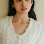 Single-layer Gray Freshwater Pearl Necklace Gembea jewelry