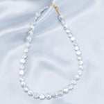 Small Round Baroque Beaded Necklace - Gembea Jewelry