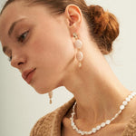 Small Round Baroque Beaded Necklace - Gembea Jewelry