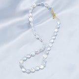Small Round Baroque Beaded Necklace - Gembea Jewelry