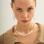 Small Round Baroque Beaded Necklace - Gembea Jewelry