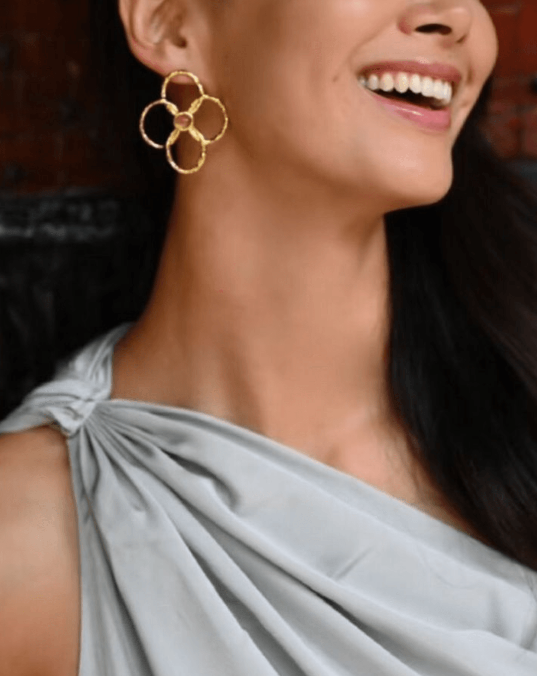 Spring Heartbeat Flower Goddess Earrings - Gembea Jewelry