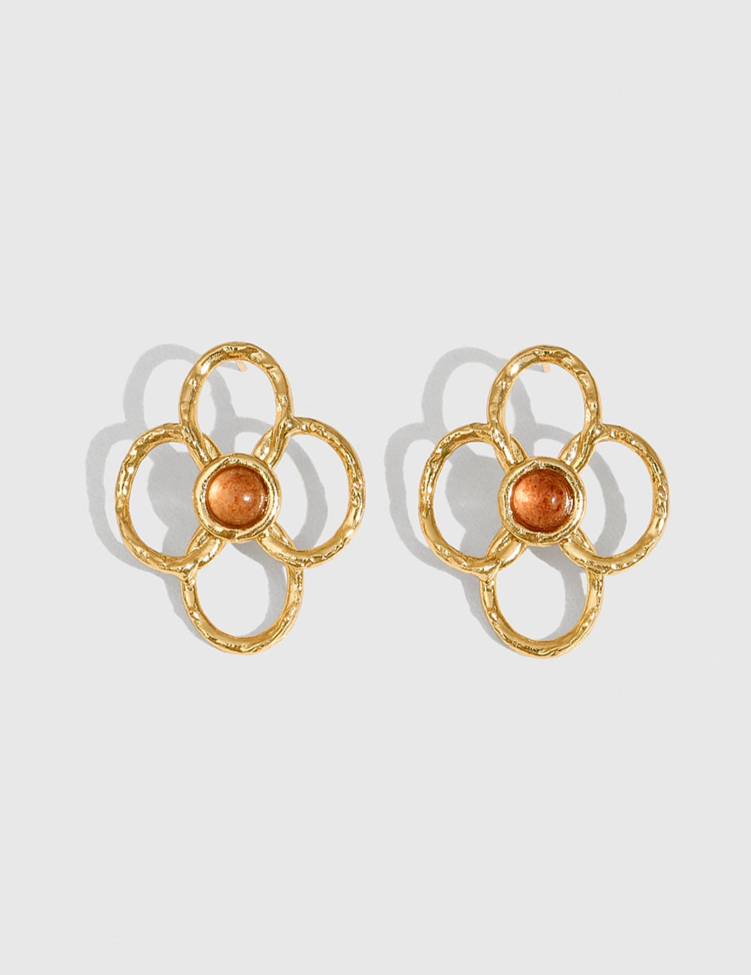 Spring Heartbeat Flower Goddess Earrings gembea jewelry