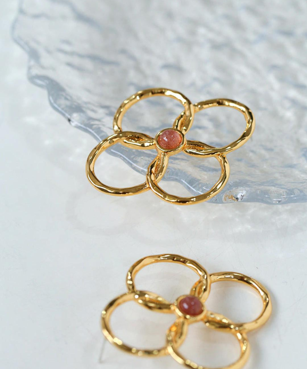 Spring Heartbeat Flower Goddess Earrings - Gembea Jewelry
