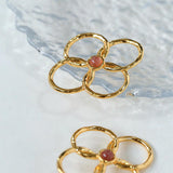 Spring Heartbeat Flower Goddess Earrings - Gembea Jewelry