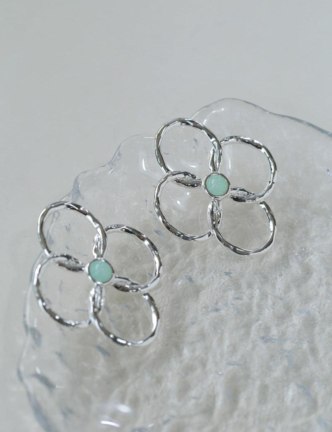 Spring Heartbeat Flower Goddess Earrings - Gembea Jewelry