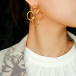 Spring Heartbeat Flower Goddess Earrings - Gembea Jewelry
