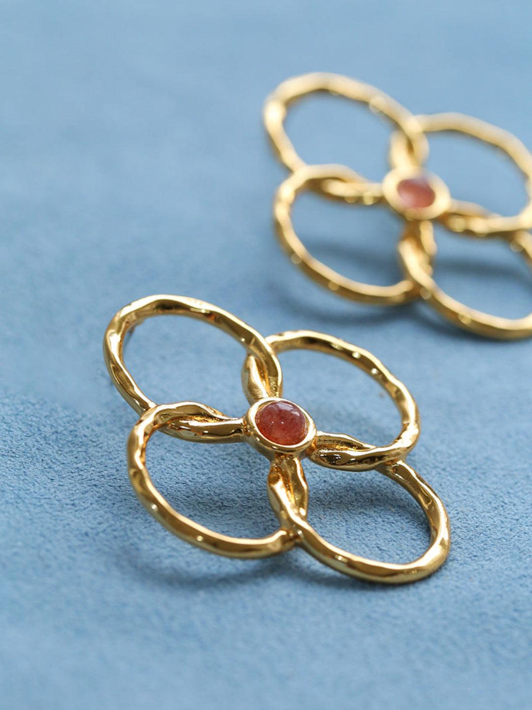 Spring Heartbeat Flower Goddess Earrings - Gembea Jewelry