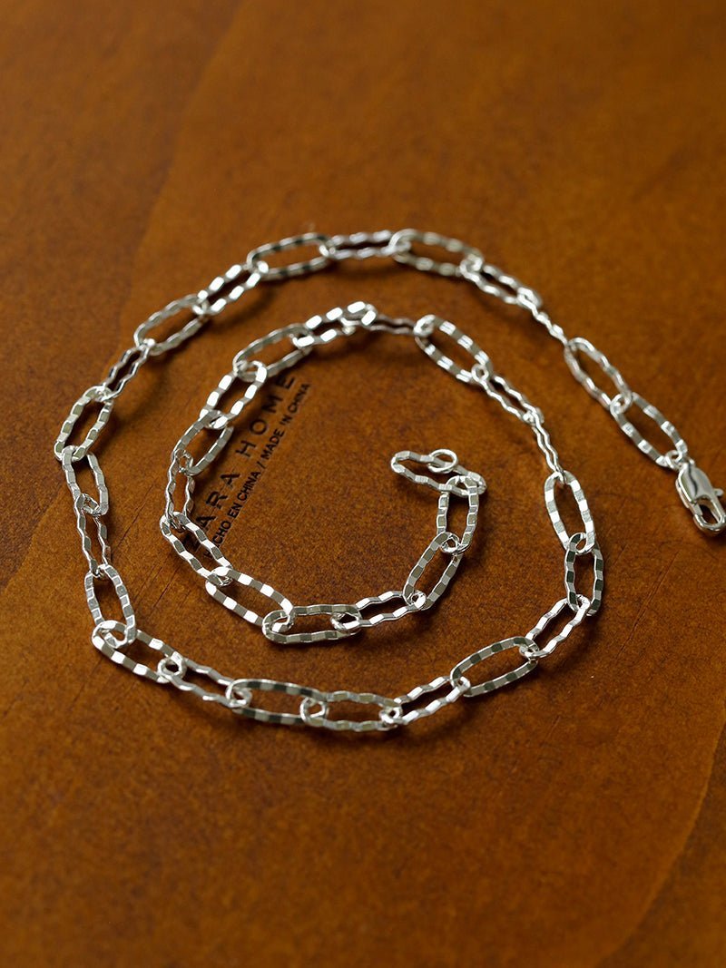 Square Cut Chain Choker Gold Silver Necklace gembea jewelry