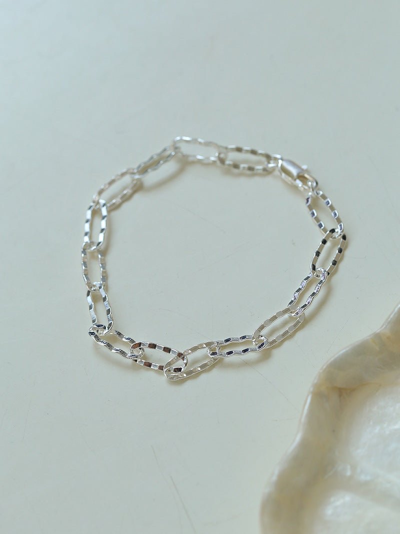 Square Cut Chain Gold Silver Bracelet  gembea jewelry