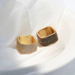 Square Micropaved Zirconia Ring - Gembea Jewelry