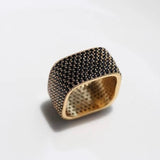 Square Micropaved Zirconia Ring - Gembea Jewelry