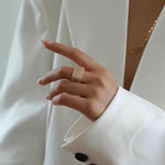 Square Micropaved Zirconia Ring - Gembea Jewelry