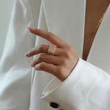 Square Micropaved Zirconia Ring - Gembea Jewelry