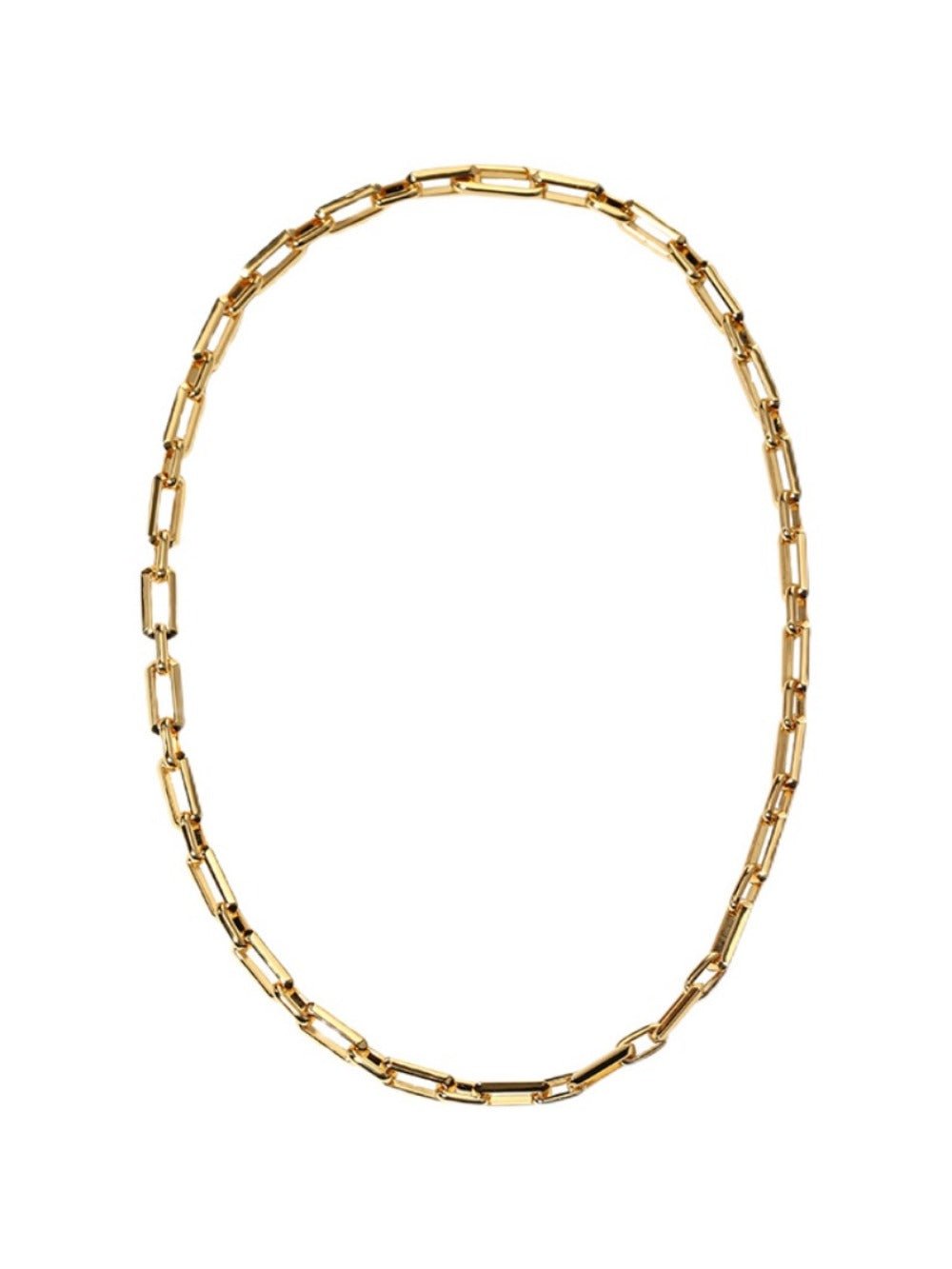 Square Splicing Gold Chain Necklace gembea jewelry
