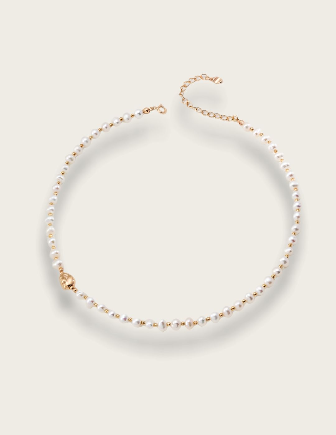 Stack Natural Pearl Beaded Necklace gembea jewelry