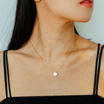 Star Moon Baroque Pearl Pendant Necklace gembea jewelry
