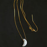 Star Moon Baroque Pearl Pendant Necklace gembea jewelry