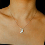 Star Moon Baroque Pearl Pendant Necklace gembea jewelry