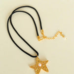 Starlit Heritage Series Black String Necklace - Gembea Jewelry