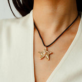 Starlit Heritage Series Black String Necklace - Gembea Jewelry