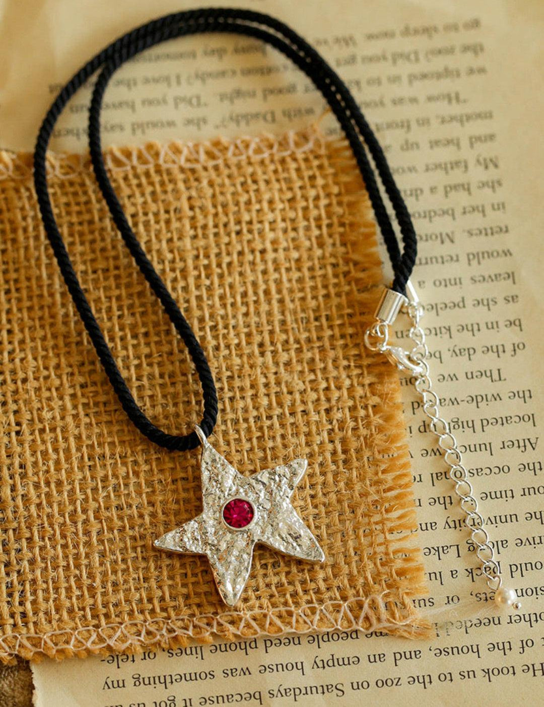 Starlit Heritage Series Black String Necklace - Gembea Jewelry