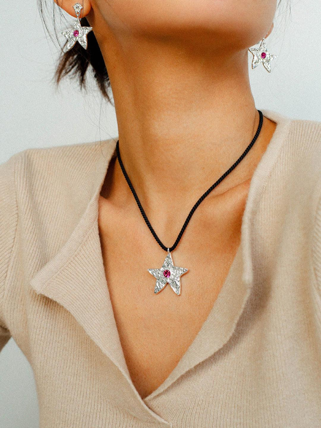 Starlit Heritage Series Black String Necklace - Gembea Jewelry