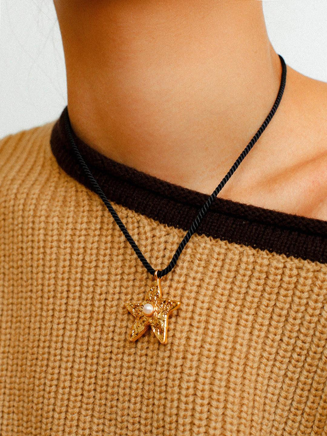 Starlit Heritage Series Black String Necklace - Gembea Jewelry