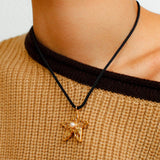 Starlit Heritage Series Black String Necklace - Gembea Jewelry