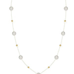 Stardust Vintage Chain Pearl Necklace gembea jewelry