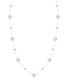 Stardust Vintage Chain Pearl Necklace gembea jewelry