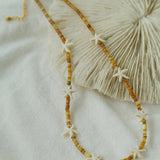 Sea's Embrace Series Starfish Beaded Necklace - Gembea Jewelry