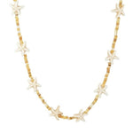 Starfish Pearl Shell Beaded Necklace gembea jewelry