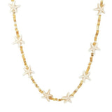 Starfish Pearl Shell Beaded Necklace gembea jewelry