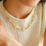 Sea's Embrace Series Starfish Beaded Necklace - Gembea Jewelry