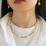 Sea's Embrace Series Starfish Beaded Necklace - Gembea Jewelry