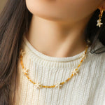 Sea's Embrace Series Starfish Beaded Necklace - Gembea Jewelry
