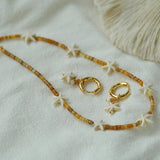 Sea's Embrace Series Starfish Beaded Necklace - Gembea Jewelry