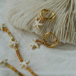 Sea's Embrace Series Starfish Hoop Earrings - Gembea Jewelry