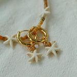 Sea's Embrace Series Starfish Hoop Earrings - Gembea Jewelry
