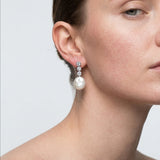 Starlight Cubic Zirconia Baroque Pearl Earrings gembea jewelry