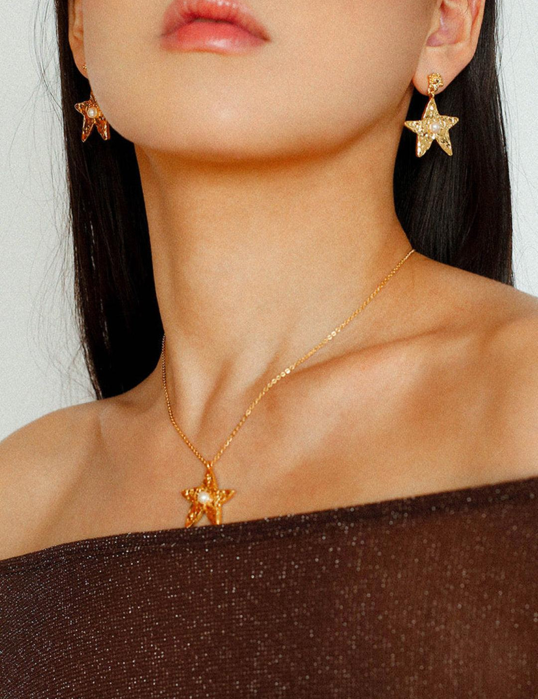 Starlit Heritage Series Single Stars Necklace - Gembea Jewelry