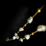  Starry Sky Irregular Baroque Pearl Chain Necklace GEMBEA JEWELRY