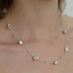  Starry Sky Irregular Baroque Pearl Chain Necklace GEMBEA JEWELRY