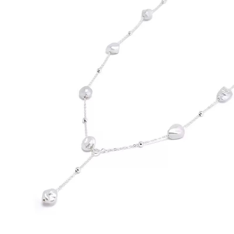 Starry Sky Irregular Baroque Pearl Chain Necklace GEMBEA JEWELRY