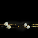  Starry Sky Irregular Baroque Pearl Chain Necklace GEMBEA JEWELRY