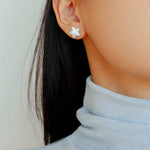 Stars Moon Baroque Pearl Stud Earrings gembea jewelry